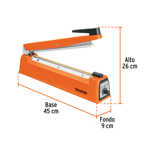 Selladora térmica 30 cm, 400 W, Truper | SETE-30 | 103220