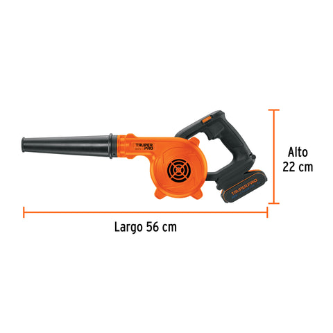 Sopladora para taller, 20V, 1 batería 2Ah, TRUPER PRO | SOPI-20A | 103265
