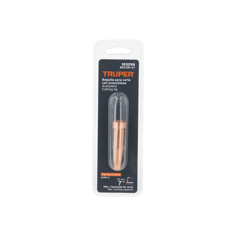 Boquilla #4 para corte con acetileno, TRUPER | BOCOR-4T | 103296