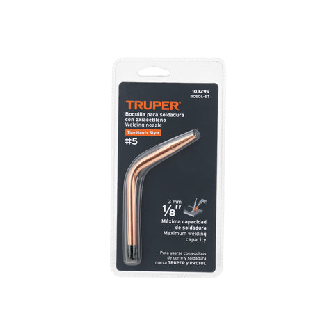 Boquilla #5 para soldar con acetileno, TRUPER | BOSOL-5T | 103299