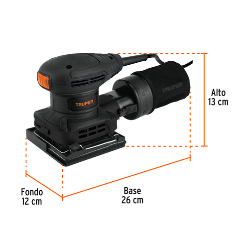 Lijadora orbital 1/4 hoja, 300W, TRUPER INDUSTRIAL | LIOR-1/4N2 | 103325