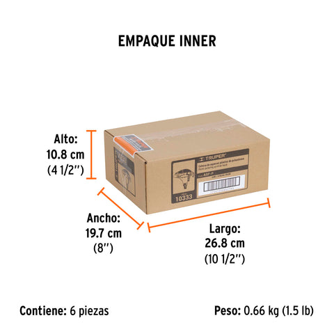 Aspersor plástico cabeza sola, TRUPER | ASP-P | 10333