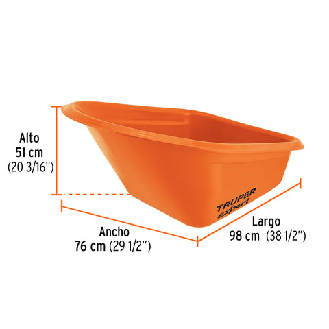 Concha plástica para carretilla TP-7X, TRUPER EXPERT | CO-70PX | 103361