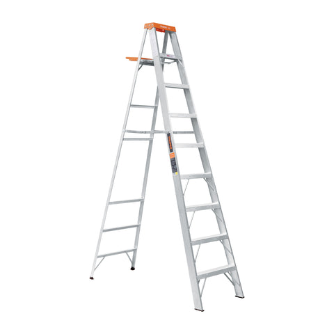 Escalera de tijera tipo ll 8 peldaños y bandeja, Truper | EST-28 | 10338