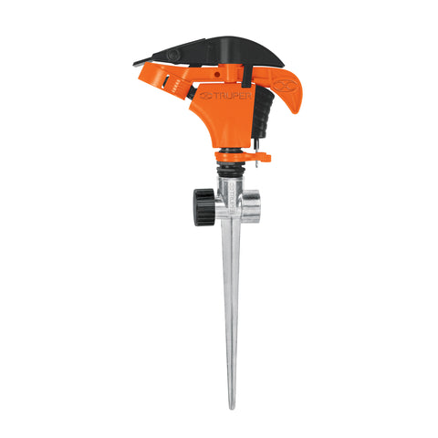 Aspersor plástico 11', dos vías, estaca metalica, TRUPER | ASP-P11X | 10339