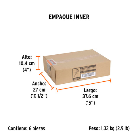 Aspersor plástico 11', dos vías, estaca metalica, TRUPER | ASP-P11X | 10339