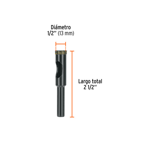 Broca diamantada 1/2' (13 mm), TRUPER | BD-12 | 103435