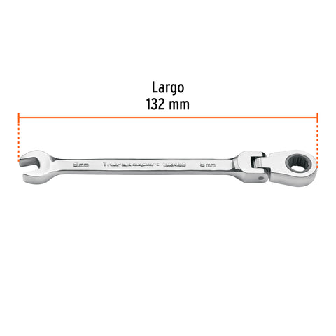 Llave combinada con matraca 8 mm flexible, Expert | LL-2008MXF | 103459