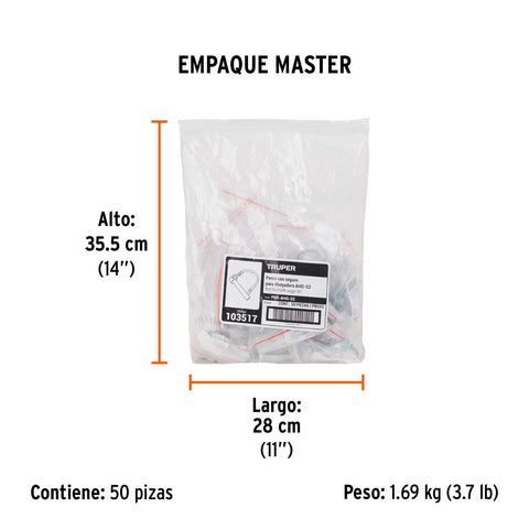 Perno de barrena a ahoyadora para AHO-52, Truper | PER-AHO-52 | 103517