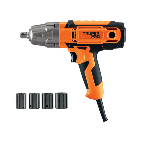 Llave de impacto 1/2' 550W, 258 ft/lb, TRUPER PRO | IMP-1/2A | 103552