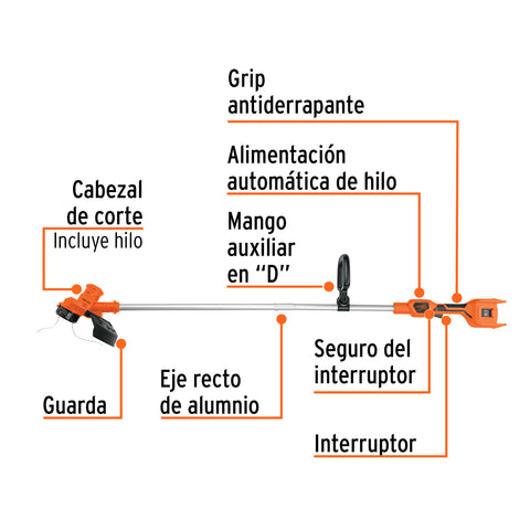 Desbrozadora inalámbrica 40V, sin accesorios, TRUPER PRO | DESI-40AS | 103554