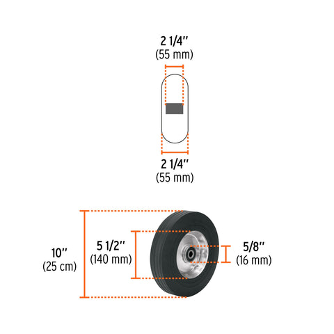 Diablo de carga de aluminio 250 kg con extensión de base | DIA-250AE | 103575