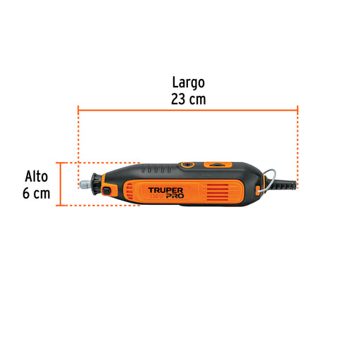 Herramienta rotativa 135W con 211 accesorios, TRUPER PRO | MOTO-A3K | 103581