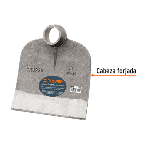 Azadón Centroamericano 2.0 lb, sin mango, TRUPER | ACE-20 | 10359