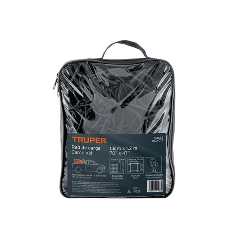 Red de carga 1.80 m x 1.20 m para camioneta, 1.5 Ton, Truper | RED-C18 | 103622