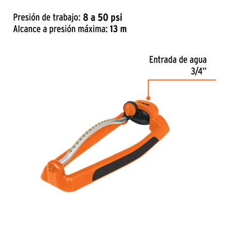 Aspersor oscilatorio, metal-plástico, TRUPER | OSCI-17 | 10363