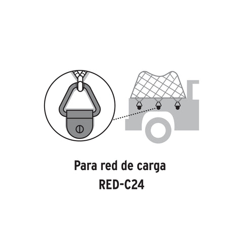 Blister con 10 anclajes para redes de carga de 3.5 ton. | ANC-35 | 103697