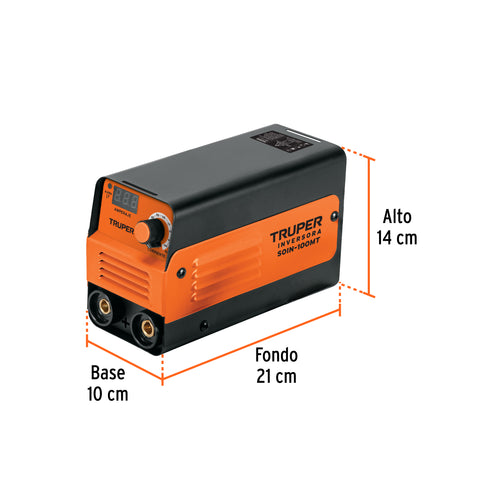 Mini soldadora inversora 100A, 127V, TRUPER | SOIN-100MT | 103701