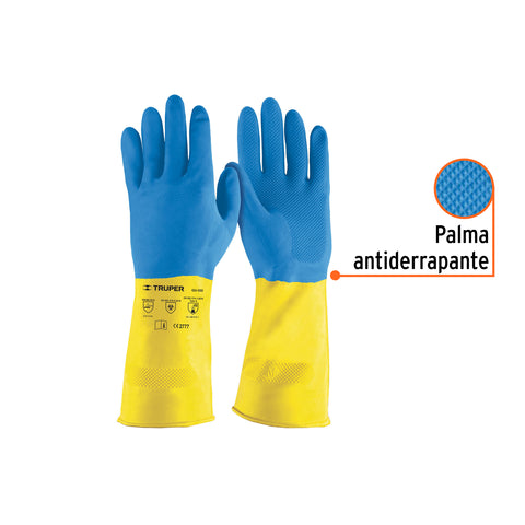 Guantes de látex reforzados para limpieza, XG, Truper | GU-334 | 103712