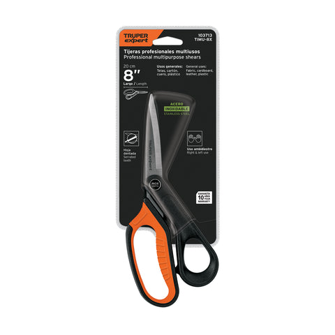 Tijera 8' multiusos de acero inox, profesional, EXPERT | TIMU-8X | 103713