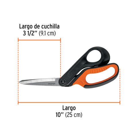 Tijera 10' multiusos de acero inox, profesional, EXPERT | TIMU-10X | 103714