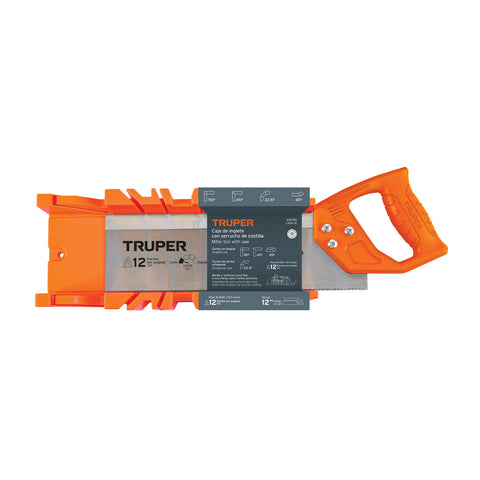 Caja de inglete con serrucho de costilla 12', TRUPER | CAIN-12 | 103750