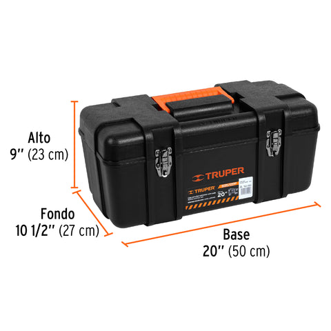 Caja para herramienta 20' industrial, broches metálicos | CHP-20X | 10380