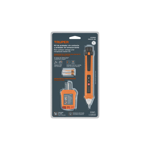 Kit de probadores sin contacto y para tomacorrientes, TRUPER | PROVO-5K | 103980
