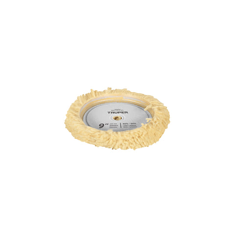 Borla p/pulir 50% lana/50% poliéster de 9' hook and loop | BOR-PULA-9PL | 104004