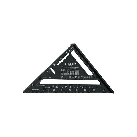 Escuadra 7' de aluminio color negro, p/muros de yeso, Truper | ET-7AN | 104023