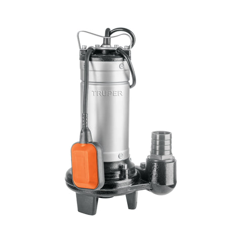 Bomba sumergible acero inox./hierro, a.sucia, 1HP, TRUPER | BOS-1SI | 104077