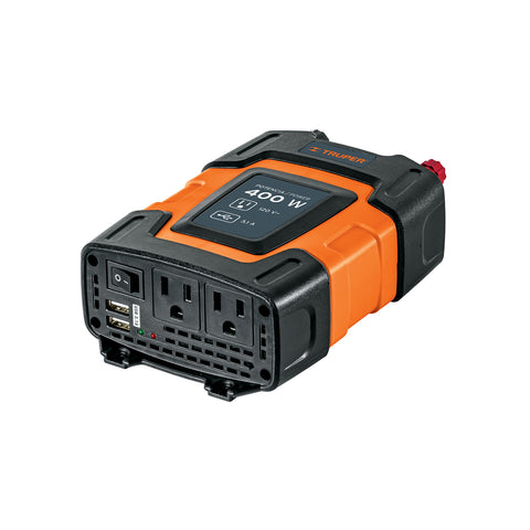 Inversor de corriente de 400 W con puertos USB, Truper | INCO-400 | 10449