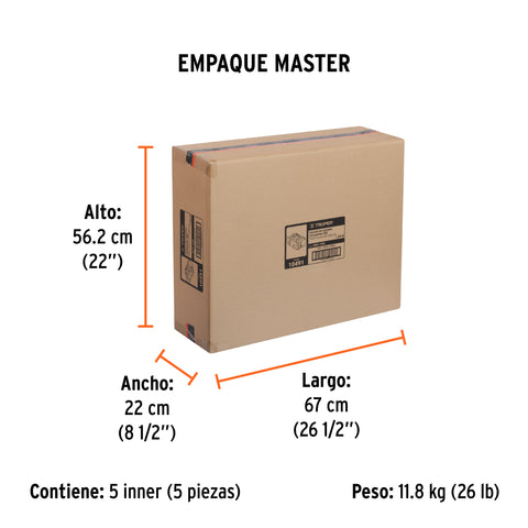 Inversor de corriente de 1200 W con puertos USB, Truper | INCO-1000 | 10491