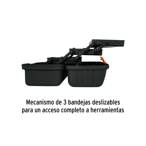 Caja para pesca de 16' con 3 bandejas deslizables, Truper | CPE-16N | 10539