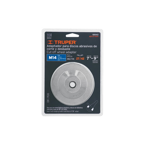 Adaptador para discos abrasivos 7' a 9', tipo 42, M14-2.0mm | ADT27-M14 | 10543
