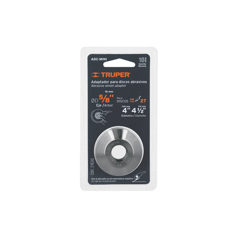 Adaptador para discos abrasivos 4' y 4-1/2', tipo 42, 5/8-11 | ADC-MINI | 10544