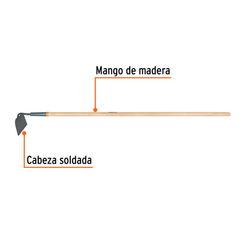 Azadón jardinero Classic, mango de madera 54', TRUPER | ATJ | 10553