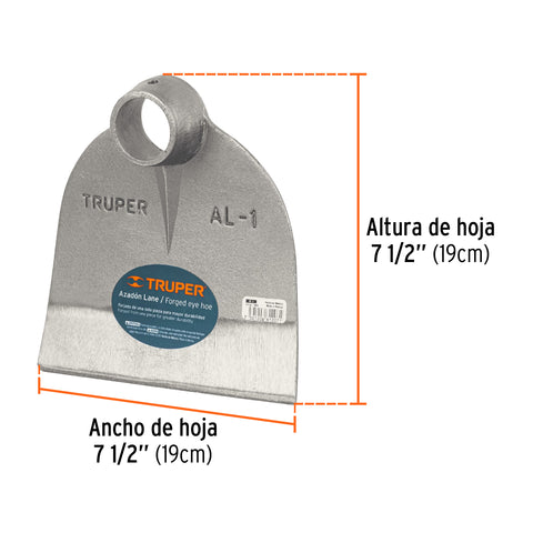 Azadón Lane No. 1 de 1.8 lb, sin mango, TRUPER | AL-1 | 10603
