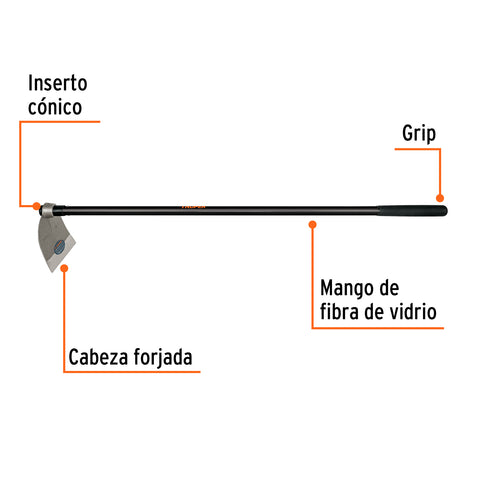 Azadón Lane No. 3 de 2.1 lb, mango de fibra 54', TRUPER | AL-3M | 10621