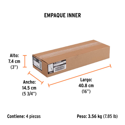 Martillo tubular 16 oz uña California Ripper, cara fresada | MORCA-16T | 10643