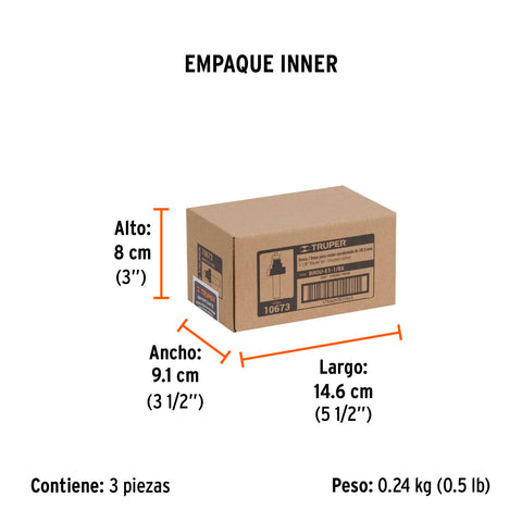 Broca para router, escalonada, 1-1/8', con balero, Truper | BROU-E1-1/8X | 10673