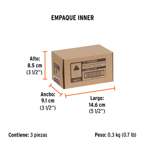 Broca para router, zafiro, 1-1/4', con balero, Truper | BROU-Z1-1/4X | 10675