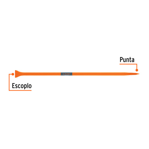 Barreta de punta de 7/8' x 100 cm, escoplo 60 mm, Truper | BAP-100 | 10750