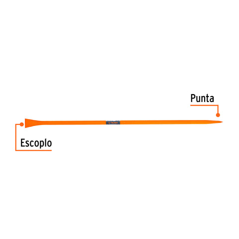 Barreta para tierra dura 1'x150 cm, escoplo 67 mm, Truper | BAP-150E | 10759