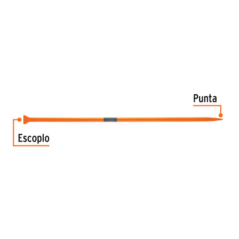 Barreta de punta de 1-1/4' x 175 cm, escoplo 80 mm, Truper | BAP-175X | 10765