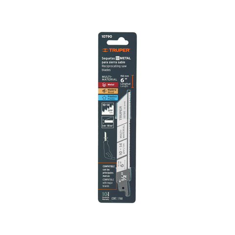 Blíster con 2 seguetas sierra sable 6' 10-14 DPP uso general | SE-614G | 10790