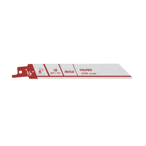 Blíster con 2 seguetas sierra sable 6' 18 DPP para metal | SE-618F | 10796
