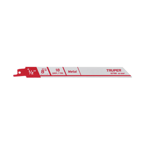 Blíster con 2 seguetas sierra sable 8' 18 DPP para metal | SE-818F | 10798