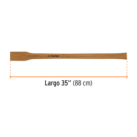 Mango hickory 35' para hacha doble y Pulaski 3-1/2lb, TRUPER | MG-DHM-3-1/2 | 10810