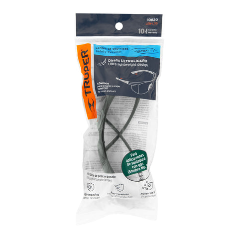 Lentes de seguridad verdes, Truper Ultralite | LEN-LS5 | 10820